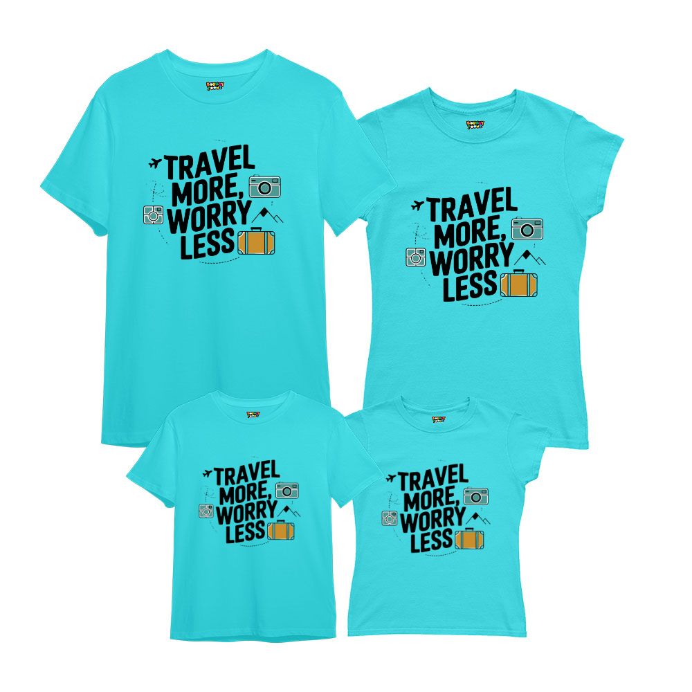 Travel More Worry Less Matching Family Tshirts
