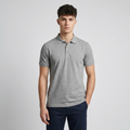 Men’s Grey Basic Polo T-Shirt – Cotton Collar Tee | Regular Fit