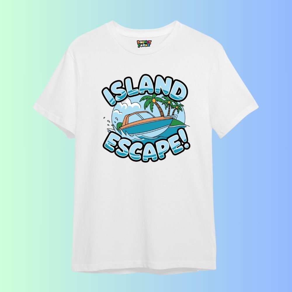 Island Escape Matching Family T-Shirts – Tropical Vacation Tees for the Whole Family