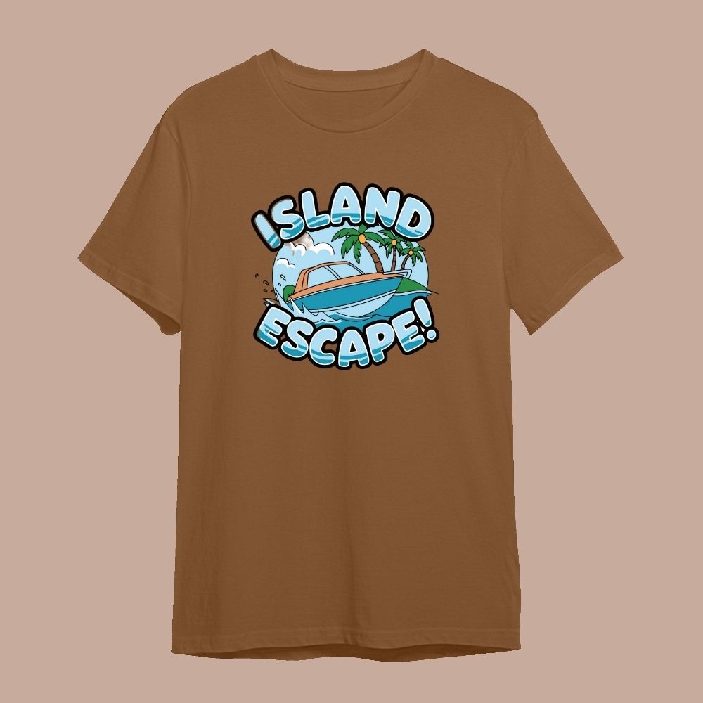 Island Escape Matching Family T-Shirts – Tropical Vacation Tees for the Whole Family