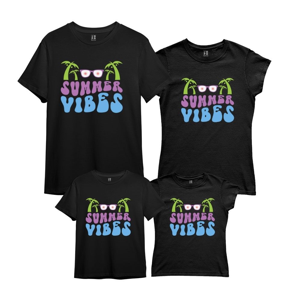 Summer Vibes Family Vacation Travel Tshirts