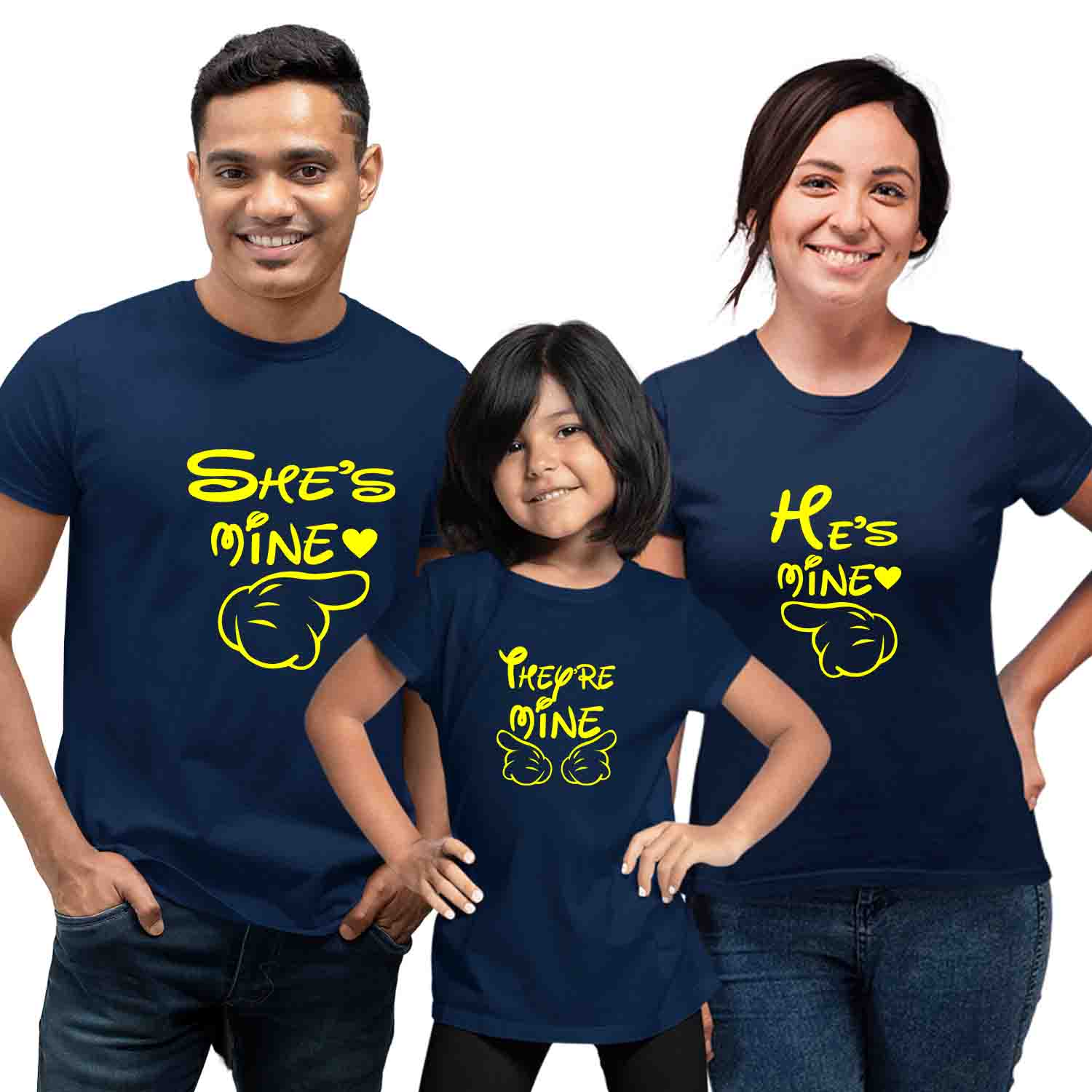 He-She-They are Mine Matching Family T-Shirts