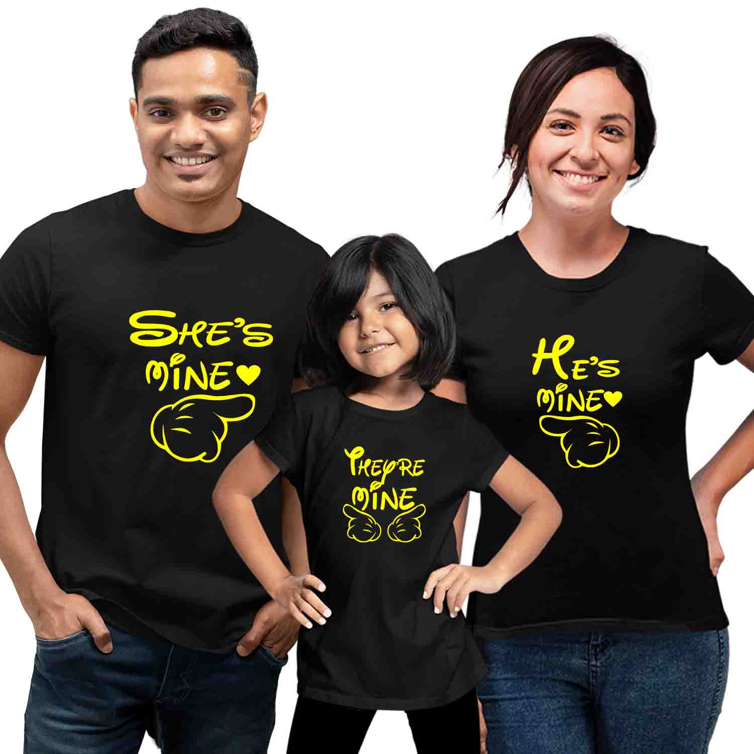 He-She-They are Mine Matching Family T-Shirts