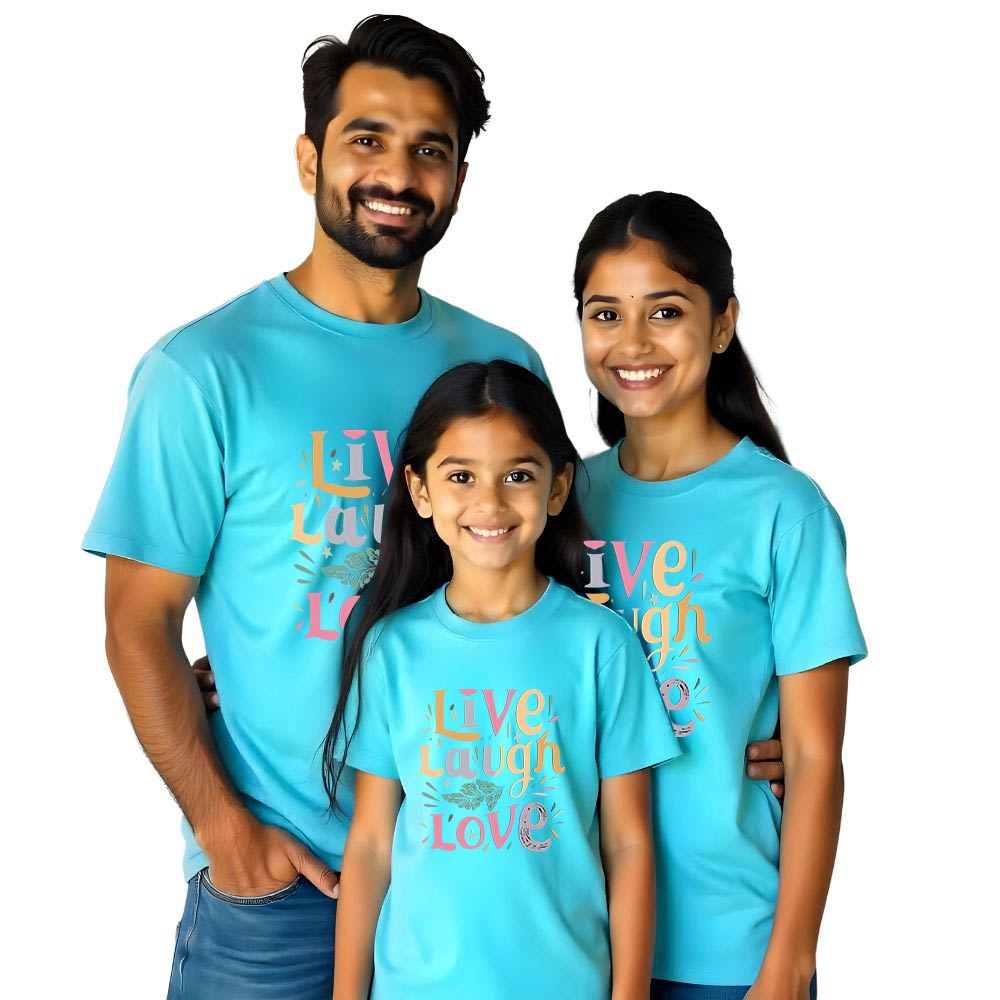 Live Laugh Love Matching Family Tshirts Set