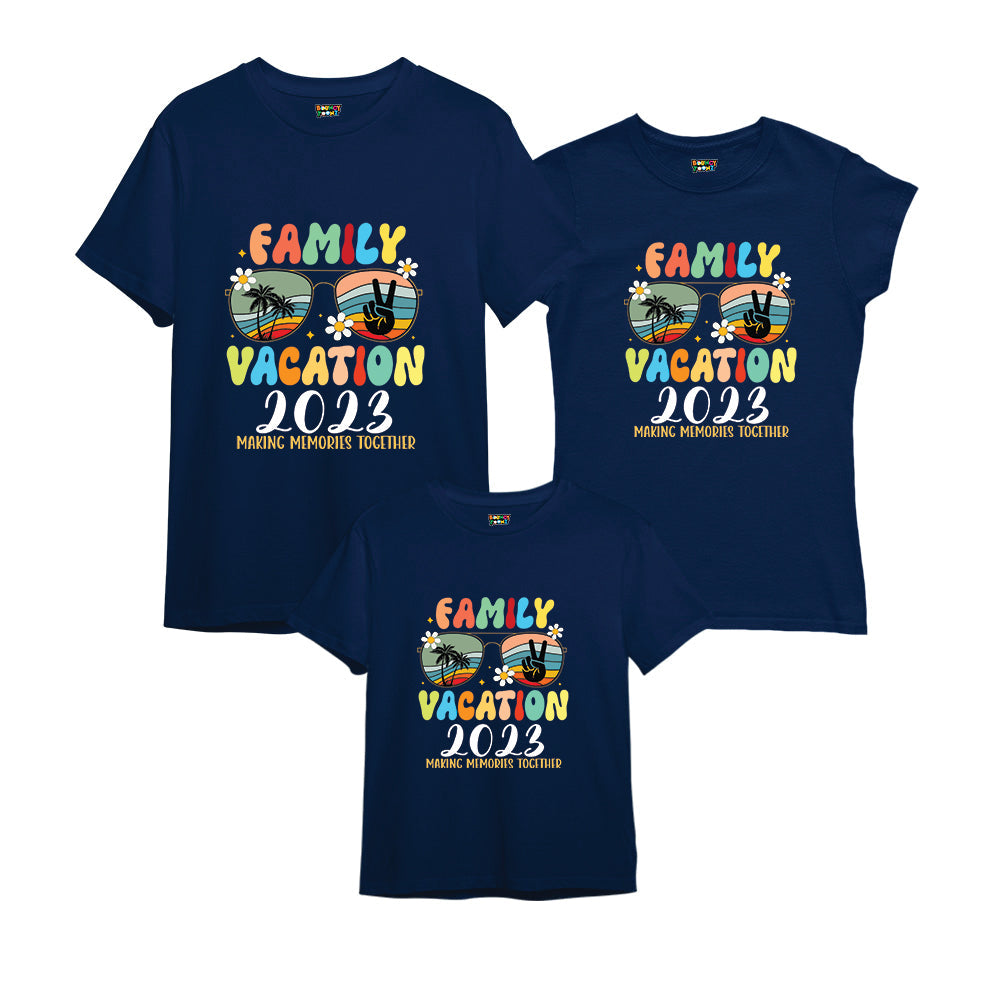 Family Vacation Matching Tshirts - Year Customised