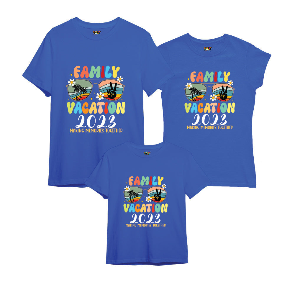 Family Vacation Matching Tshirts - Year Customised