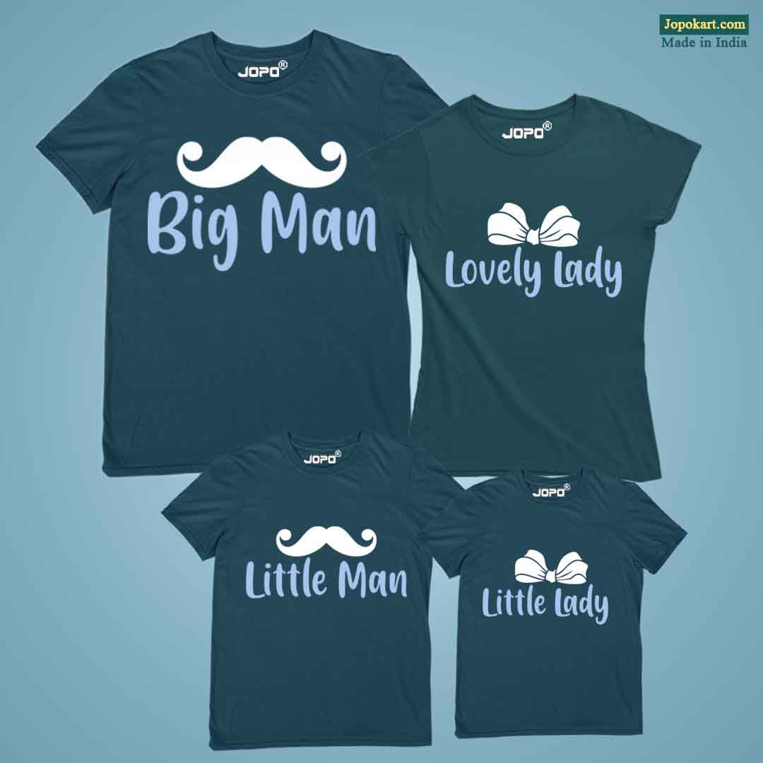 Big Man, Little Man Lady, Lovely Lady, Theme family twinning dress