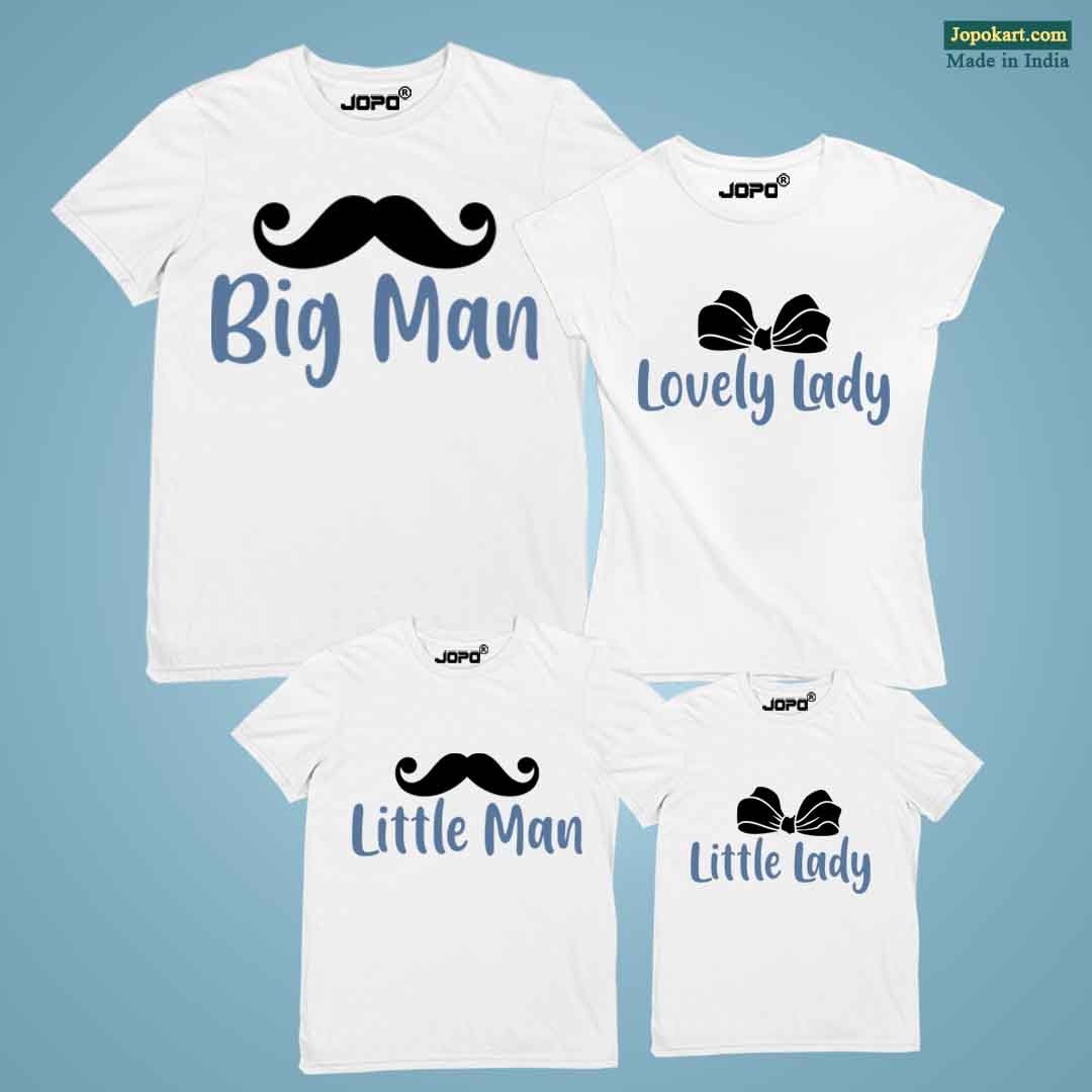 Big Man, Little Man Lady, Lovely Lady, Theme family twinning dress