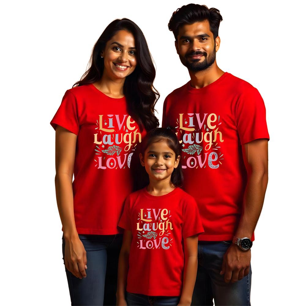 Live Laugh Love Matching Family Tshirts Set