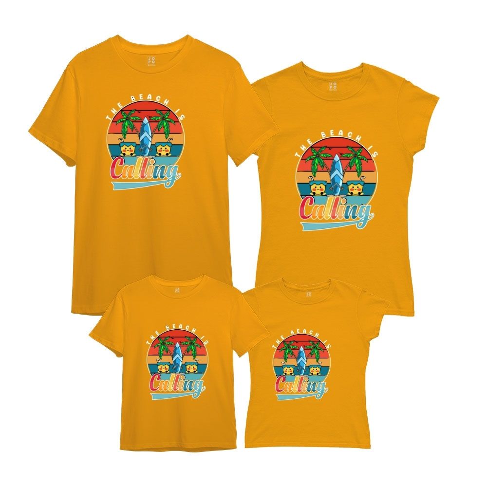 The Beach is calling Matching Family Tshirts