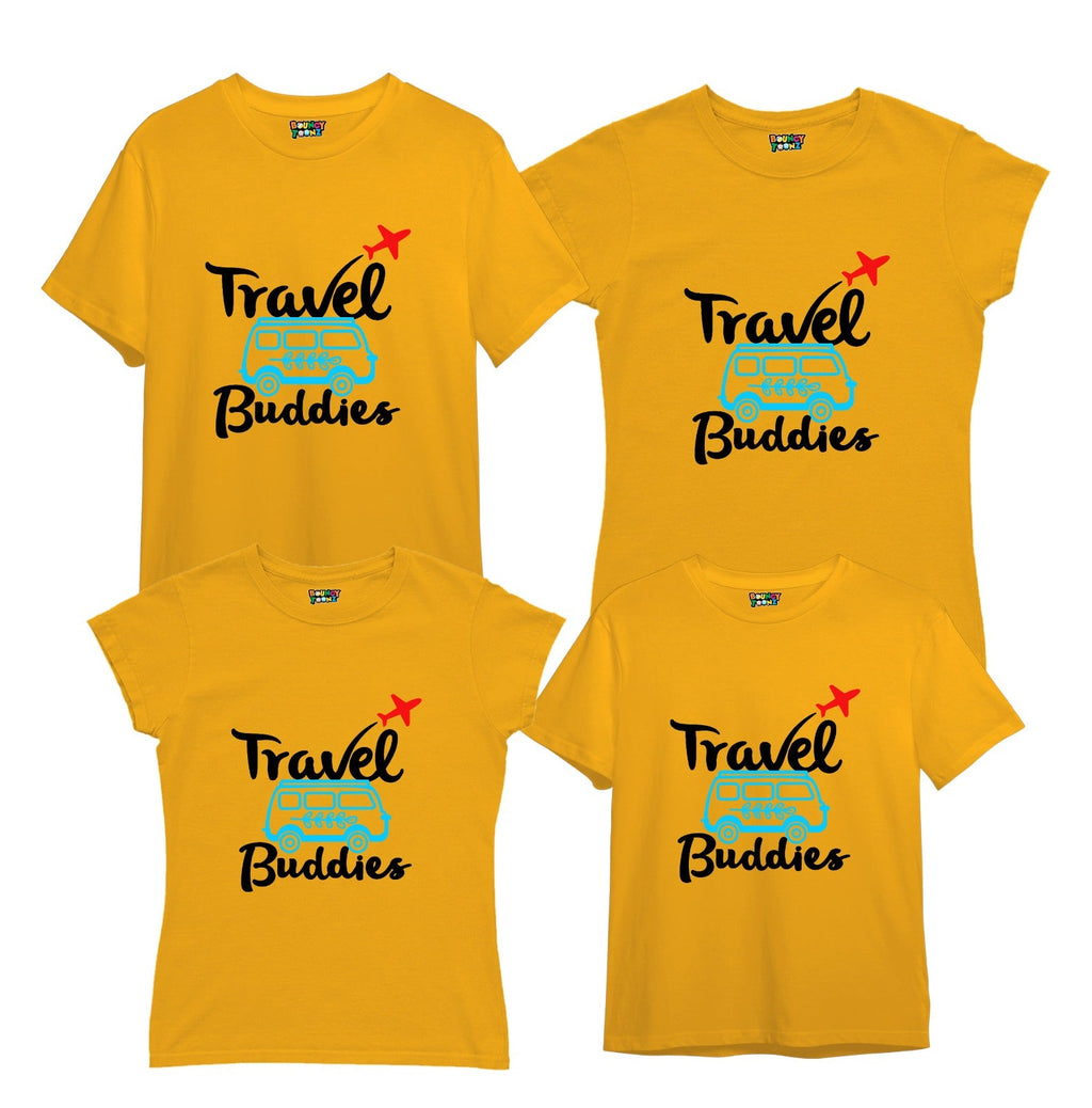 Travel Buddies Matching Family Tshirts