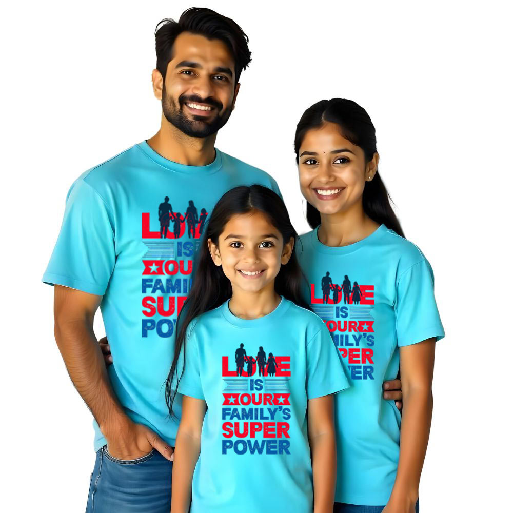 Love is Our Super Power Family T-shirts
