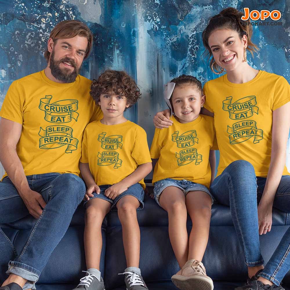 Cruise Family Vacation Matching Family T-Shirts Set of 3, 4 and 5