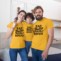 Travel Matching Family T-Shirts Set for 3 for Mom, Dad and Daughter & Son