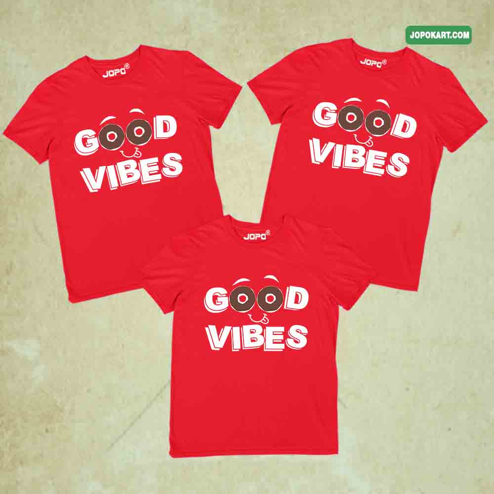 Good Vibes Matching Family T-Shirts