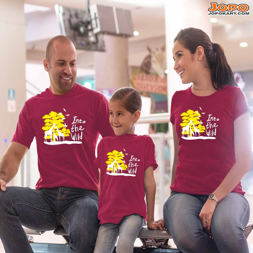 Into The Wild Matching Family T-Shirts Set of 3, 4 and 5