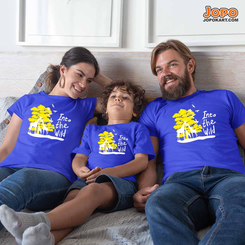 Into The Wild Matching Family T-Shirts Set of 3, 4 and 5