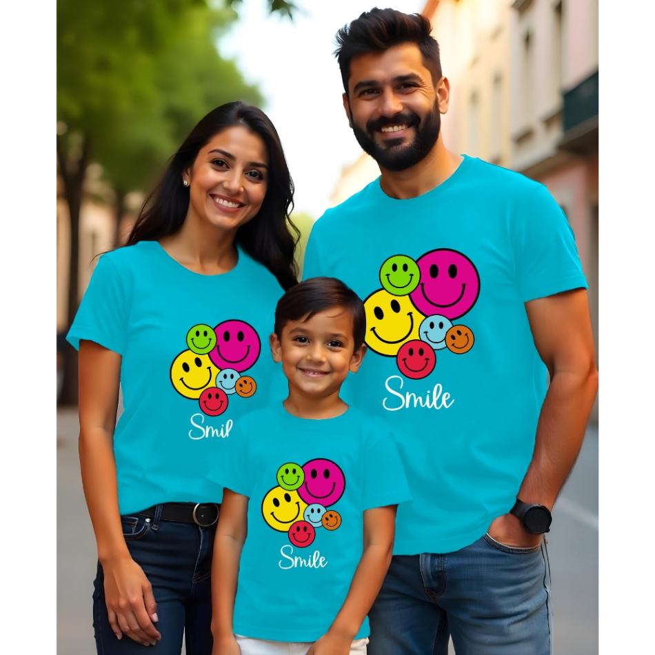 Smile Theme Family T-Shirts