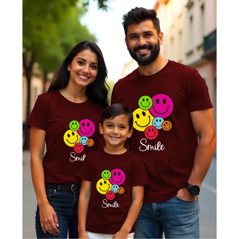 Smile Theme Family T-Shirts