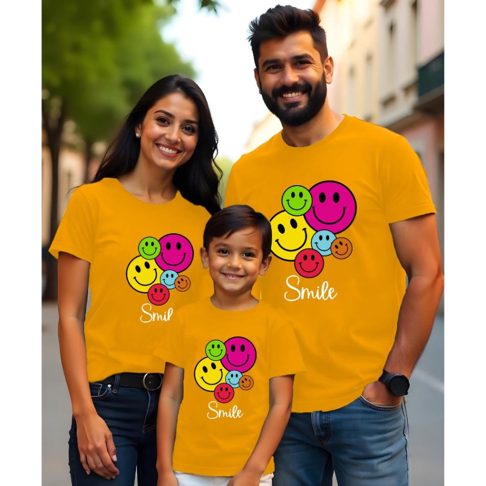 Smile Theme Family T-Shirts